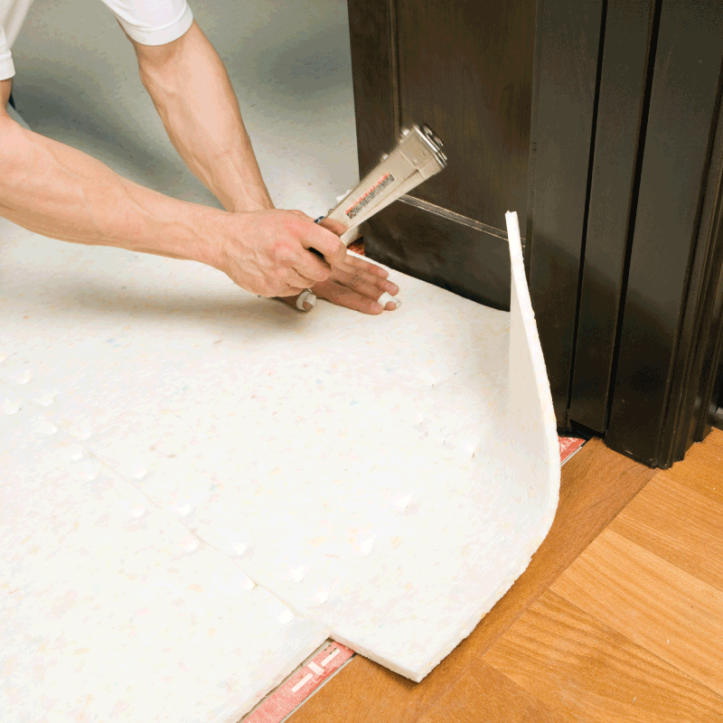 Installing carpet from Home Floor Covering and Polson Stone and Tile in Polson, MT